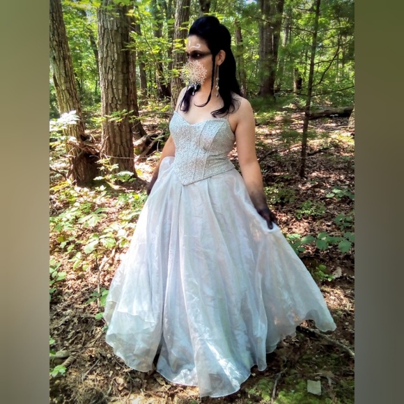 Beautiful Silver Prom/Costume Dress - Good condition - Picture 3 of 7